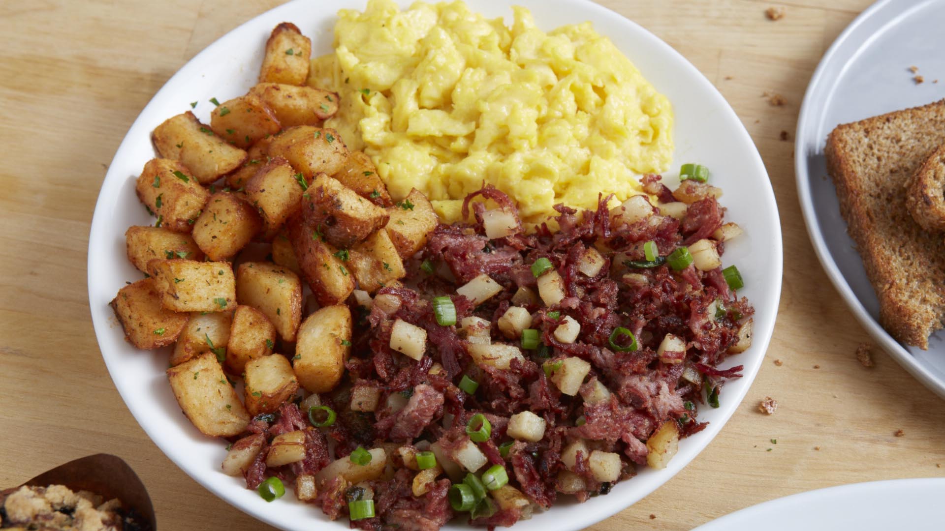 Corned Beef Brisket Hash & Eggs*